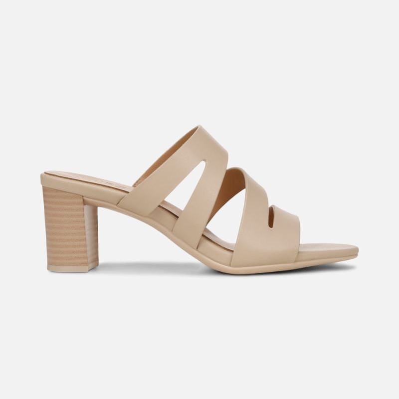 Naturalizer Women's Beaming Slide Sandal - Coastal Tan Smooth Faux Leather