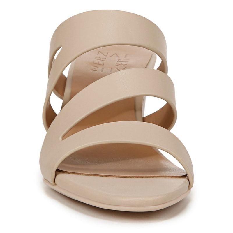 Naturalizer Women's Beaming Slide Sandal - Coastal Tan Smooth Faux Leather