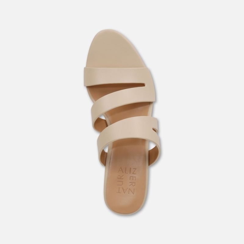 Naturalizer Women's Beaming Slide Sandal - Coastal Tan Smooth Faux Leather
