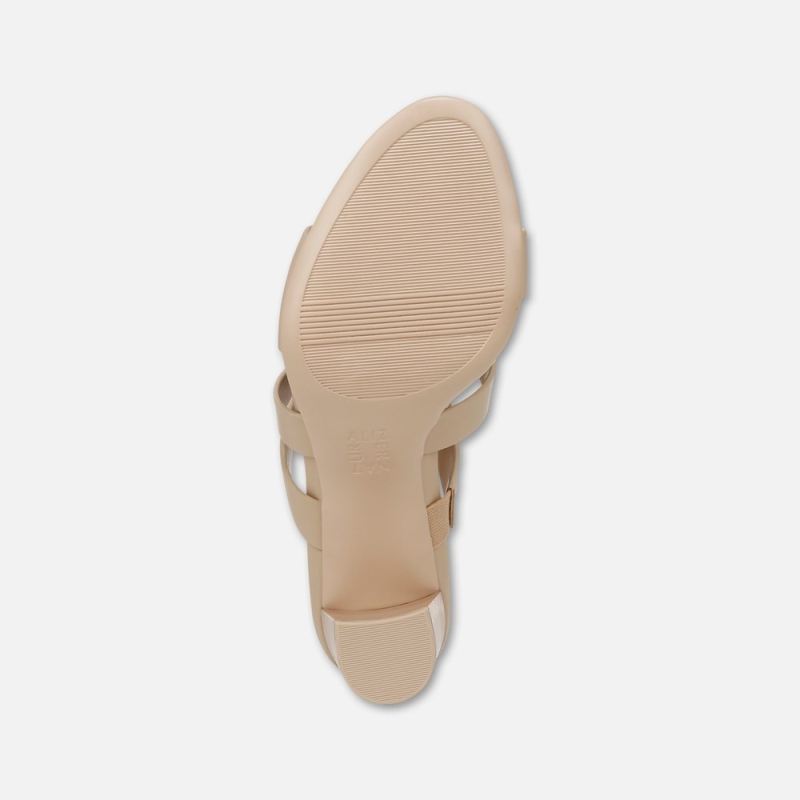 Naturalizer Women's Beaming Slide Sandal - Coastal Tan Smooth Faux Leather