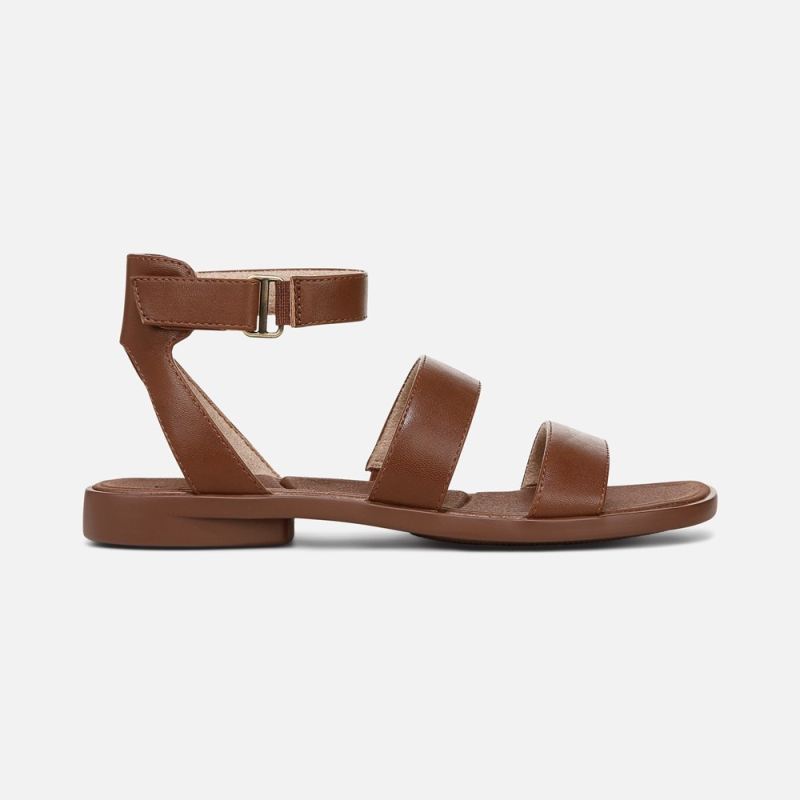 Naturalizer Women's SOUL Fiesta Strappy Sandal - Brown Faux Leather
