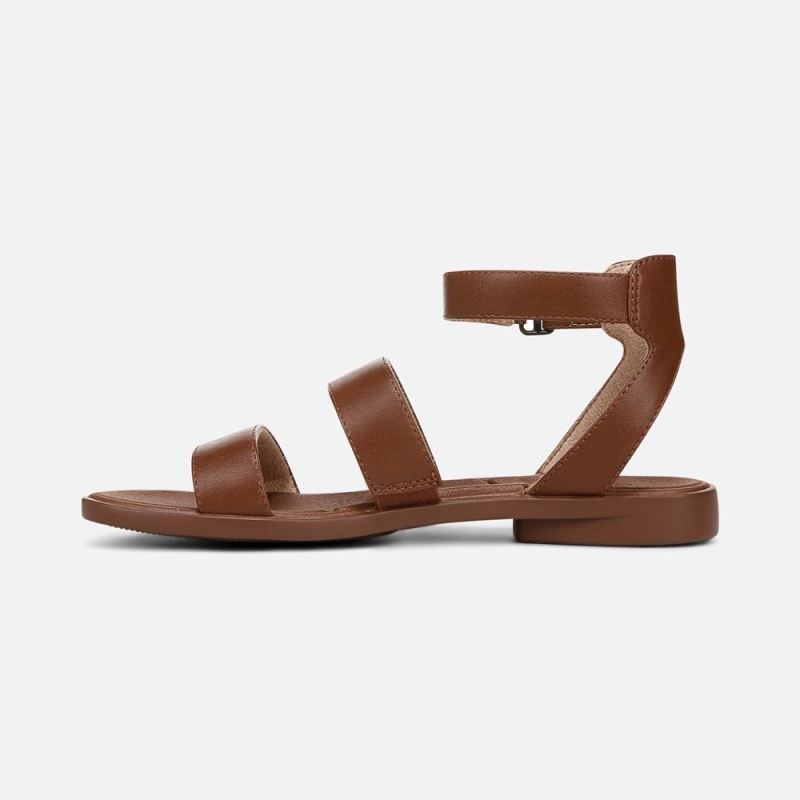 Naturalizer Women's SOUL Fiesta Strappy Sandal - Brown Faux Leather