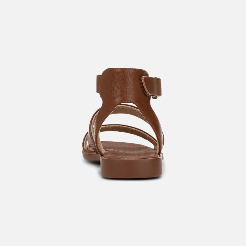 Naturalizer Women's SOUL Fiesta Strappy Sandal - Brown Faux Leather