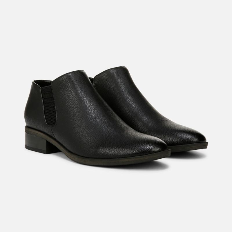 Naturalizer Women's SOUL Respect Ankle Bootie - Black Faux Leather