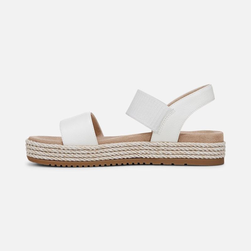 Naturalizer Women's SOUL Diana Strappy Sandal - White Faux Leather