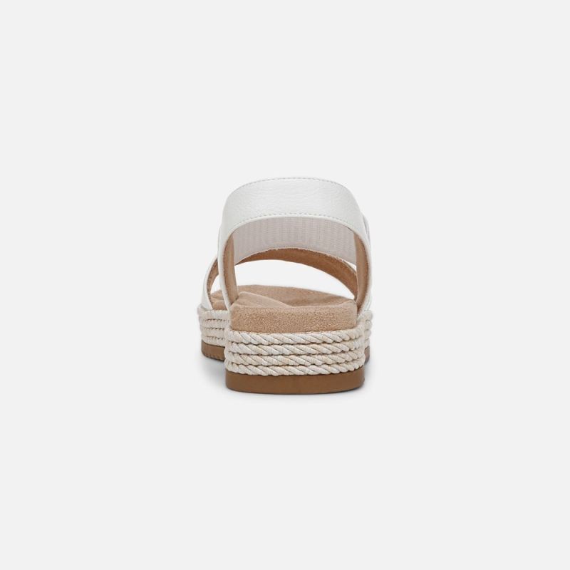 Naturalizer Women's SOUL Diana Strappy Sandal - White Faux Leather