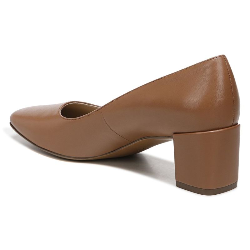 Naturalizer Women's Karina Pump - English Tea Brown Leather