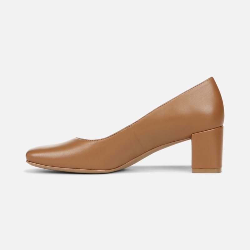 Naturalizer Women's Karina Pump - English Tea Brown Leather