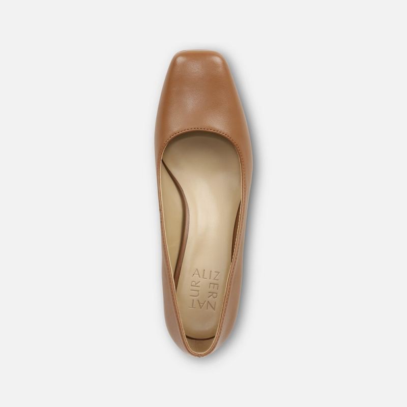 Naturalizer Women's Karina Pump - English Tea Brown Leather