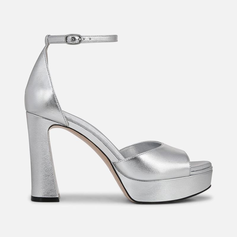 Naturalizer Women's 27 Edit Delphie Dress Sandal - Silver Leather