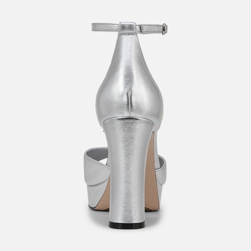Naturalizer Women's 27 Edit Delphie Dress Sandal - Silver Leather