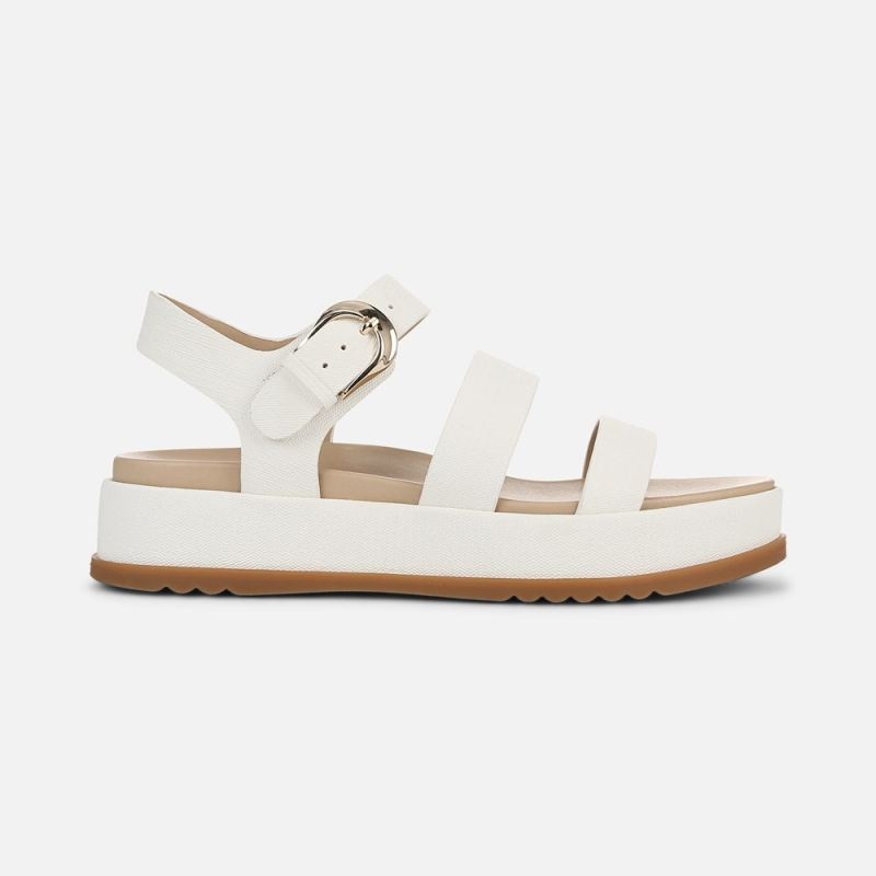 Naturalizer Women's 27 EDIT Zizi Sandal - White Faux Leather
