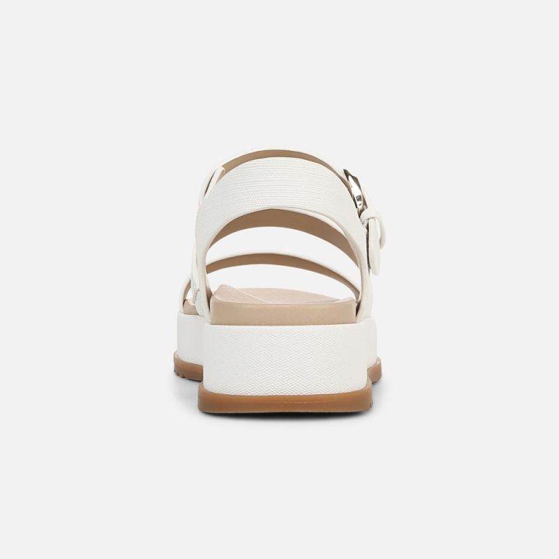Naturalizer Women's 27 EDIT Zizi Sandal - White Faux Leather