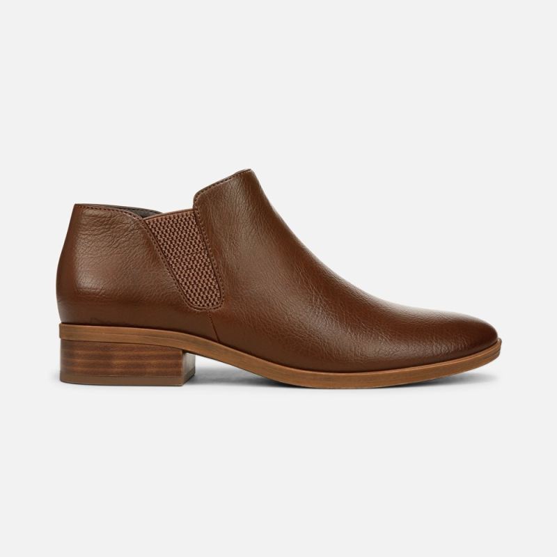 Naturalizer Women's SOUL Respect Ankle Bootie - Cinnamon Faux Leather