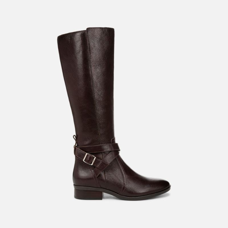Naturalizer Women's Rena 2 Narrow Calf Riding Boot - Brown Leather