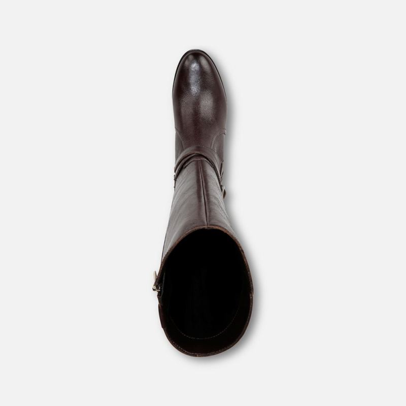 Naturalizer Women's Rena 2 Narrow Calf Riding Boot - Brown Leather