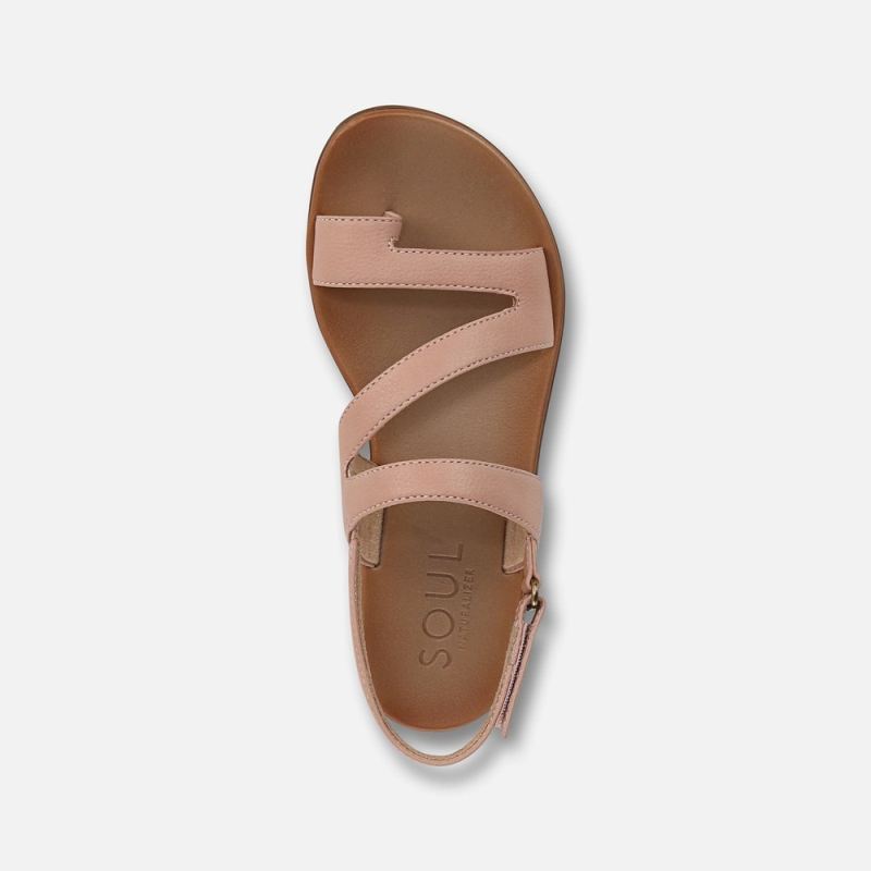Naturalizer Women's Soul Shakina Sandal - Mauve Pink Faux Leather