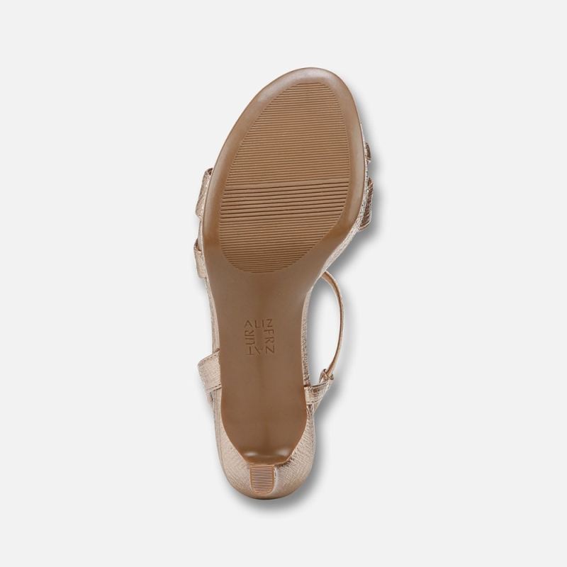 Naturalizer Women's Abby Dress Sandal - Rose Faux Leather