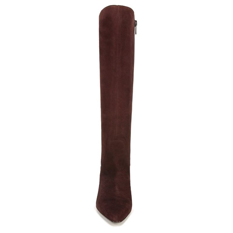 Naturalizer Women's Deesha Wide Calf Knee High Boot - Mahogany Brown Suede