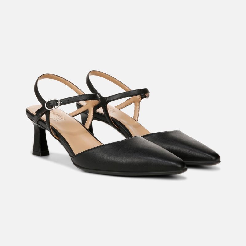 Naturalizer Women's Tara Dress Shoe - Black Faux Leather