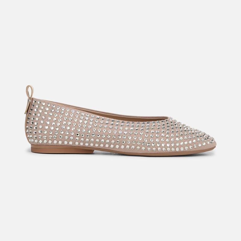 Naturalizer Women's 27 Edit Carla Flat - Warm Taupe Twill