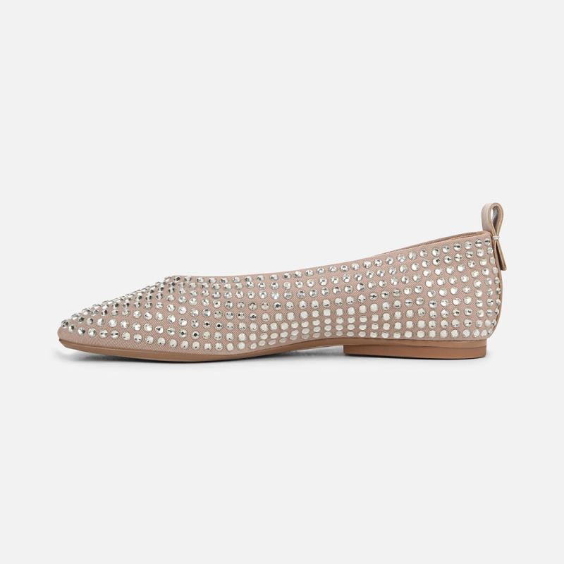 Naturalizer Women's 27 Edit Carla Flat - Warm Taupe Twill