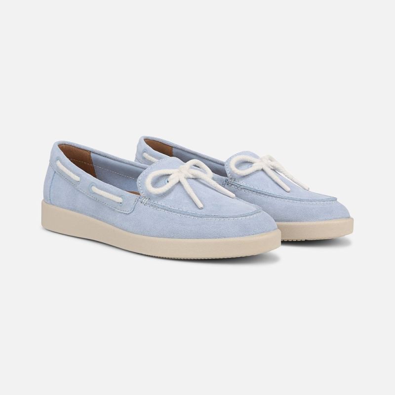 Naturalizer Women's Keel Boat Shoe - Ice Blue Suede