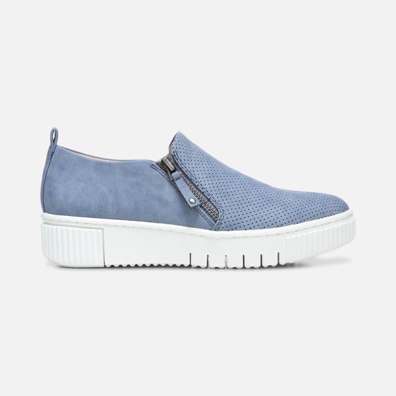 Naturalizer Women's SOUL Turner Slip On Sneaker - Blue Synthetic