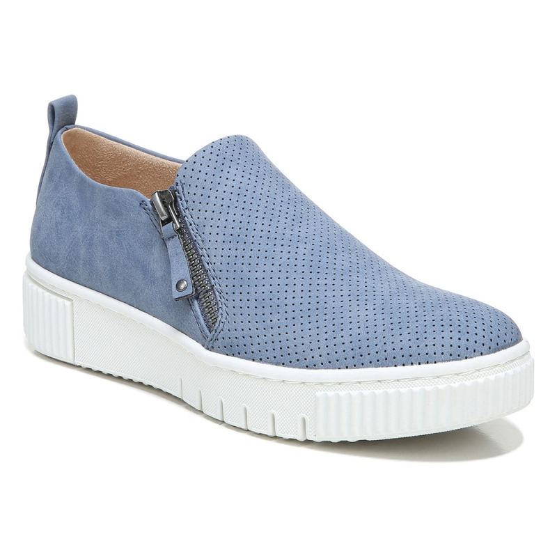 Naturalizer Women's SOUL Turner Slip On Sneaker - Blue Synthetic