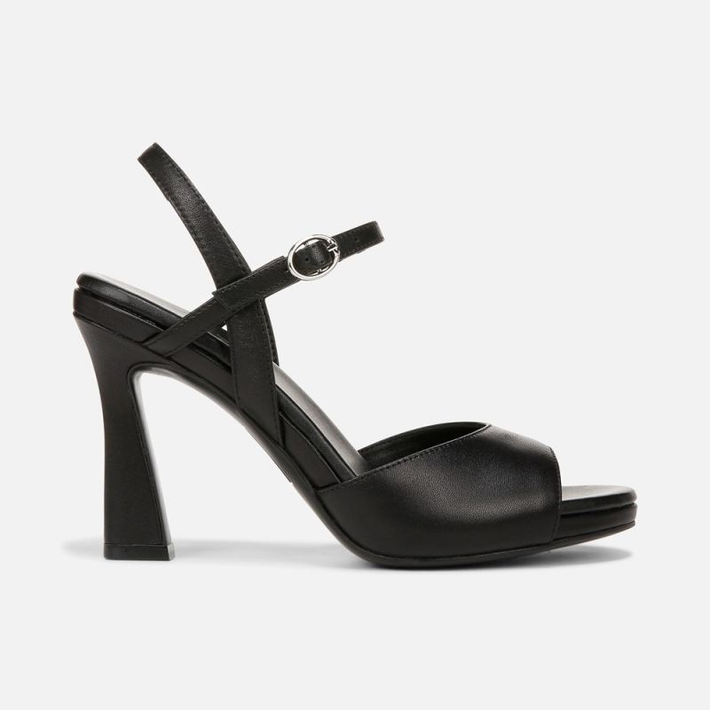 Naturalizer Women's Lala Dress Sandal - Black Leather