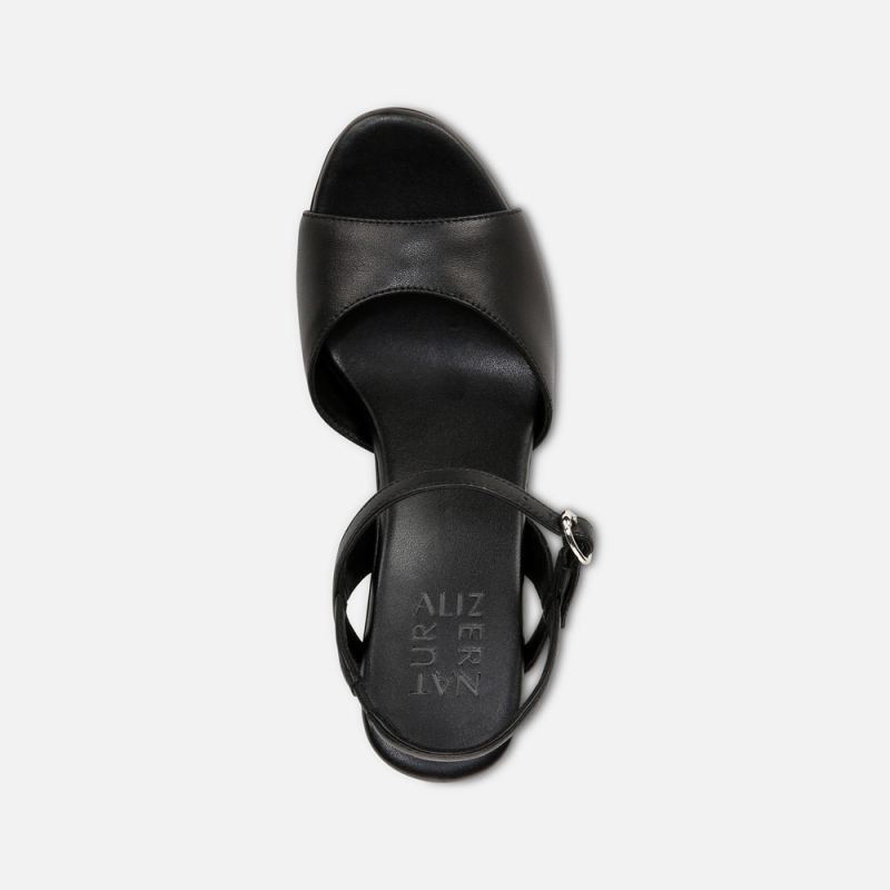 Naturalizer Women's Lala Dress Sandal - Black Leather