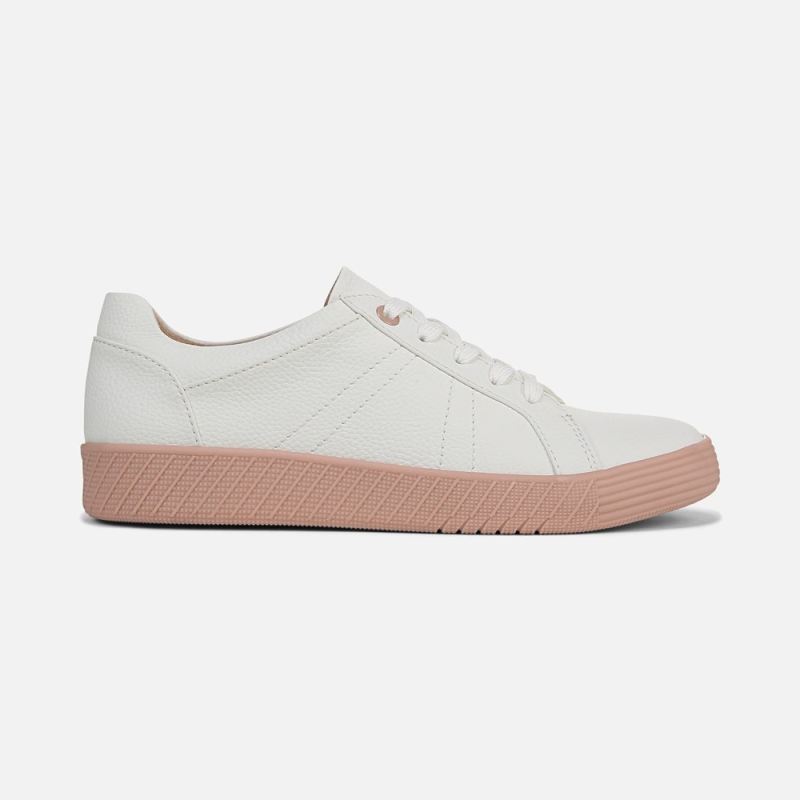 Naturalizer Women's SOUL Neela Sneaker - White / Blush Faux Leather