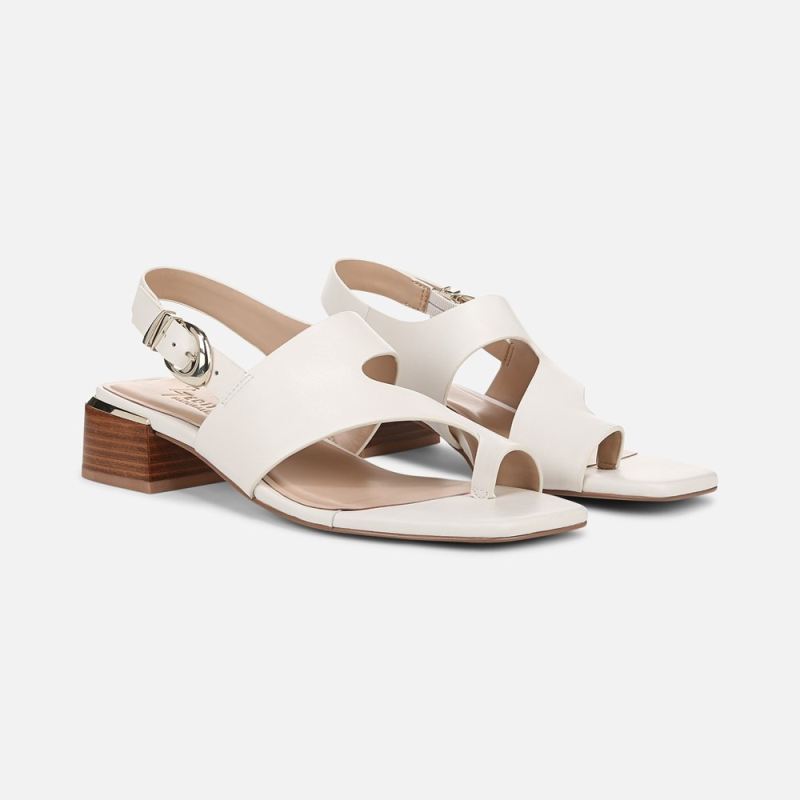 Naturalizer Women's 27 EDIT Audra Dress Sandal - Warm White Leather