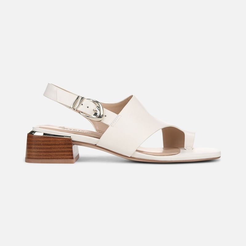Naturalizer Women's 27 EDIT Audra Dress Sandal - Warm White Leather