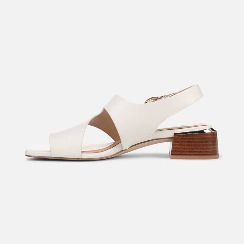Naturalizer Women's 27 EDIT Audra Dress Sandal - Warm White Leather