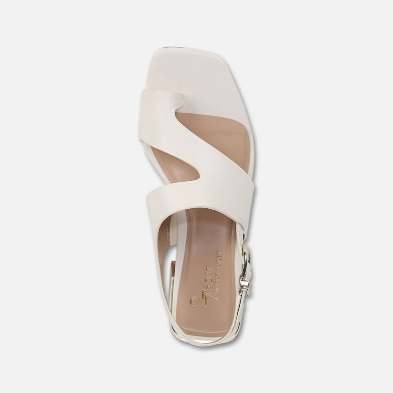 Naturalizer Women's 27 EDIT Audra Dress Sandal - Warm White Leather