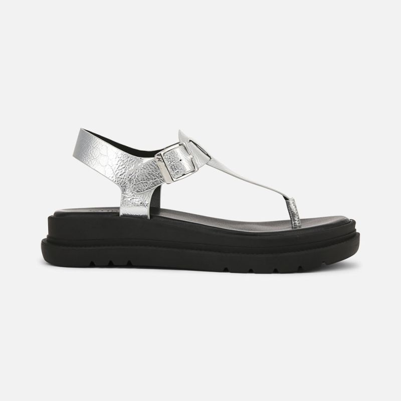 Naturalizer Women's Alyssa Sandal - Silver Faux Leather