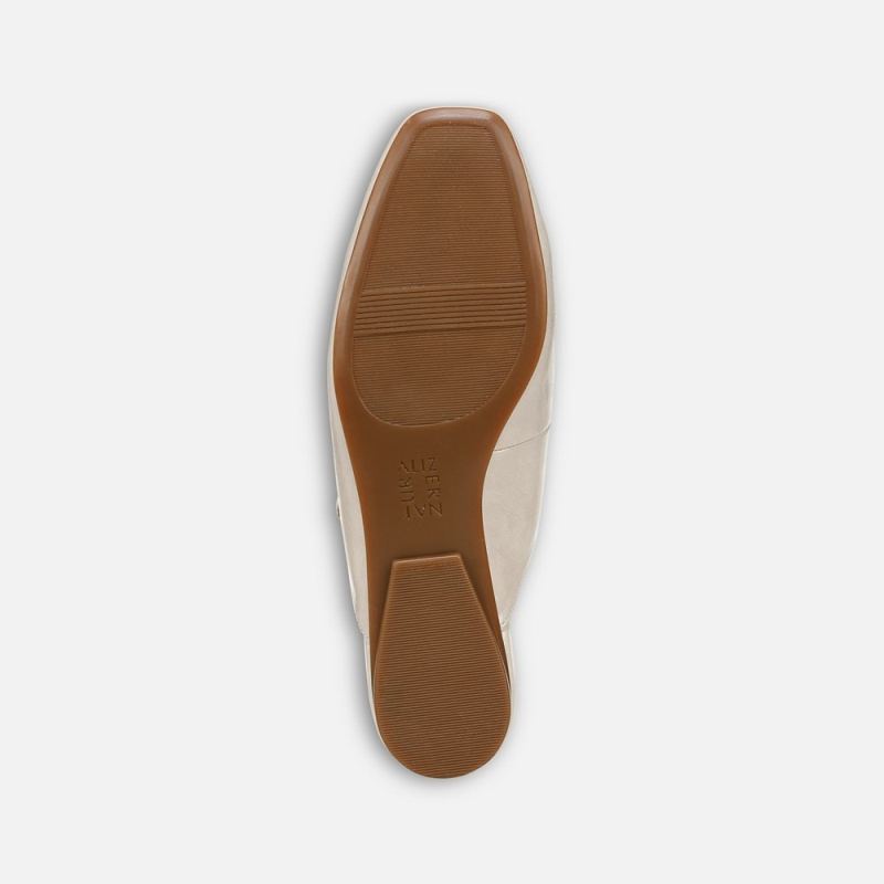 Naturalizer Women's Apple Mary Jane Mule - Porcelain Faux Leather