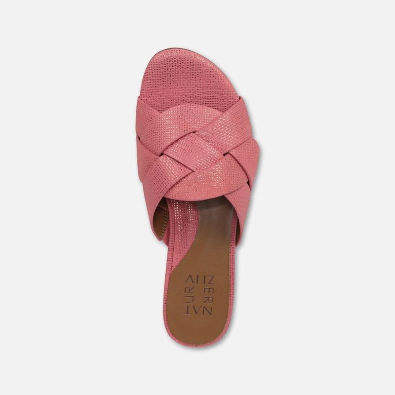 Naturalizer Women's Morena Sandal - Sunset Coral Pink Leather
