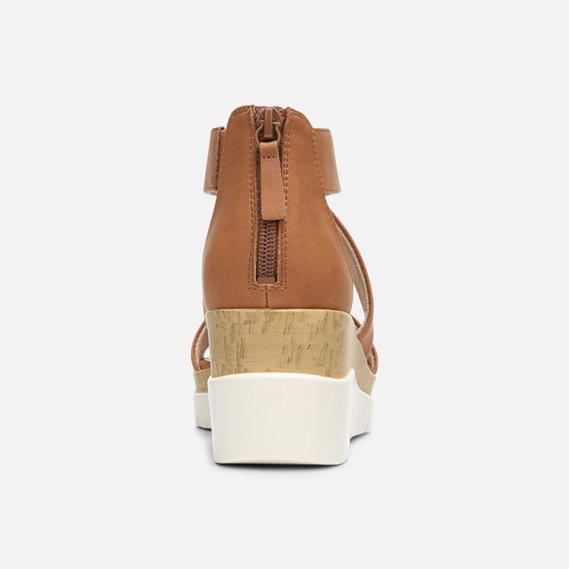 Naturalizer Women's Soul Goodtimes Wedge Sandal - Toffee Synthetic