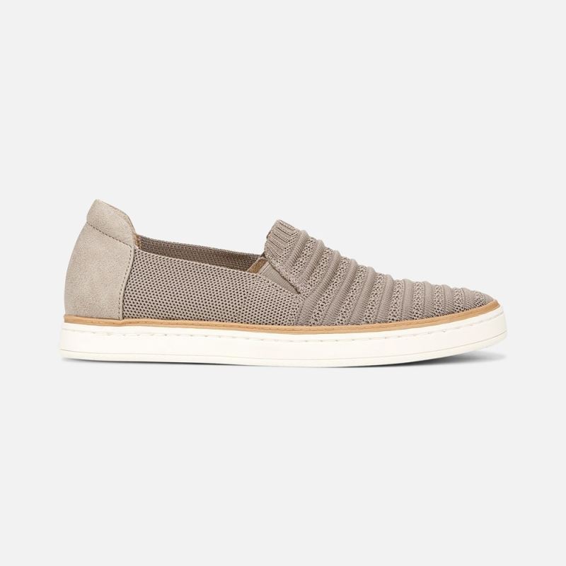 Naturalizer Women's SOUL Kemper Slip On Sneaker - Grey Knit Fabric