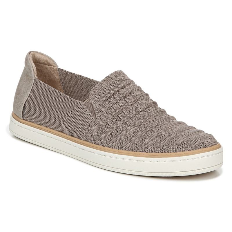 Naturalizer Women's SOUL Kemper Slip On Sneaker - Grey Knit Fabric