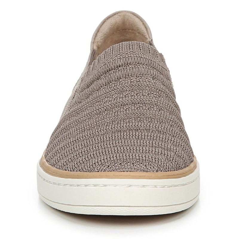 Naturalizer Women's SOUL Kemper Slip On Sneaker - Grey Knit Fabric