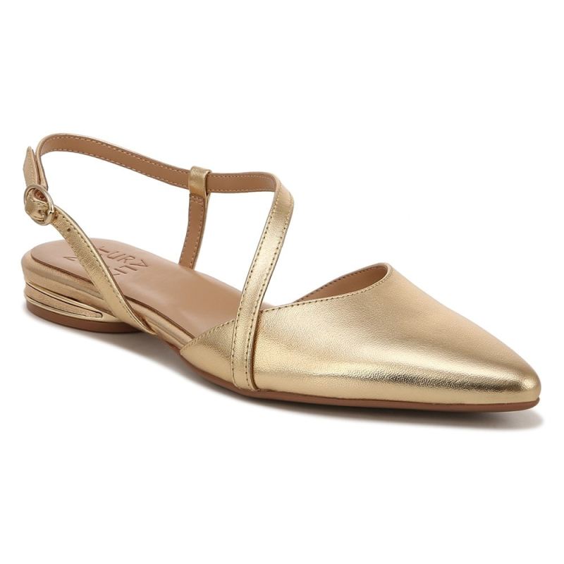 Naturalizer Women's Hawaii Slingback Flat - Dark Gold Leather