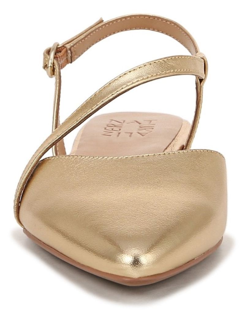 Naturalizer Women's Hawaii Slingback Flat - Dark Gold Leather