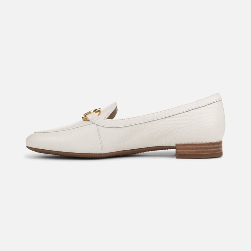 Naturalizer Women's Jovie Bit Loafer - Warm White Lizard Pattern Leather