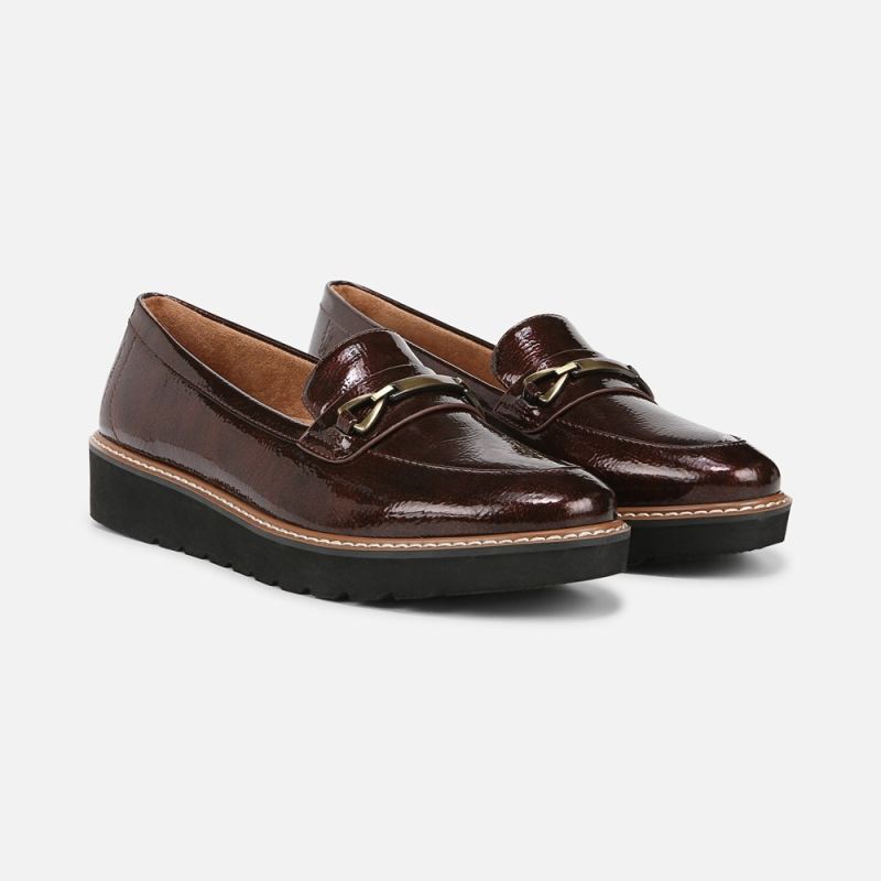 Naturalizer Women's Elin Loafer - Cinnamon Brown Faux Leather