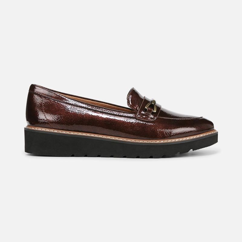 Naturalizer Women's Elin Loafer - Cinnamon Brown Faux Leather