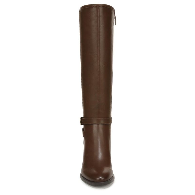 Naturalizer Women's SOUL Uptown Wide Calf Knee High Boot - Dark Brown Faux Leather