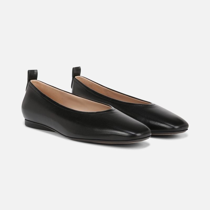 Naturalizer Women's 27 Edit Carla Flat - Black Leather
